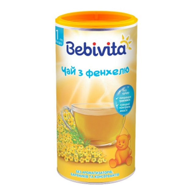 Дитячий чай Bebivita з фенхелю 200 г (9007253101905) - зображення 1