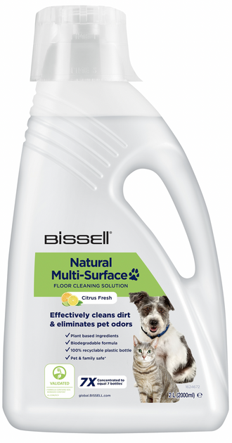 Płyn Bissell Clean+Natural Multi-Surface Pet Floor Cleaner do czyszczenia podłóg 2 l (0011120260397) - obraz 1