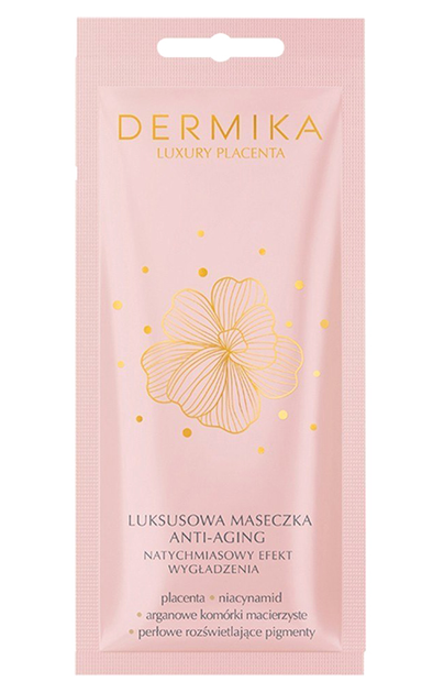 Маска для обличчя Dermika Luxury Placenta luksusowa anti-aging 10 мл (5902046767556) - зображення 1