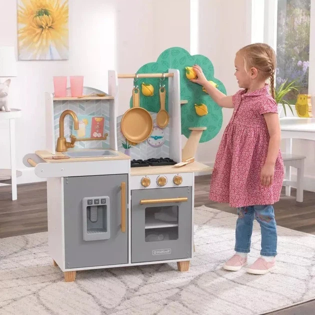 Детская кухня KidKraft лимонное дерево Happy Harvest, 10160 - Фото 14 Детская кухня KidKraft лимонное дерево Happy Harvest, 10160 - изображение 14
