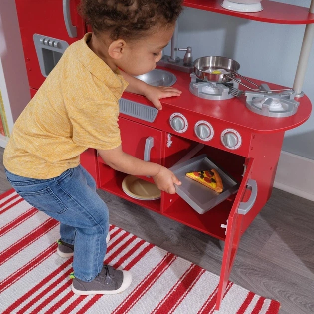 Детская кухня KidKraft Vintage Red, 53173 - Фото 8 Детская кухня KidKraft Vintage Red, 53173 - изображение 8