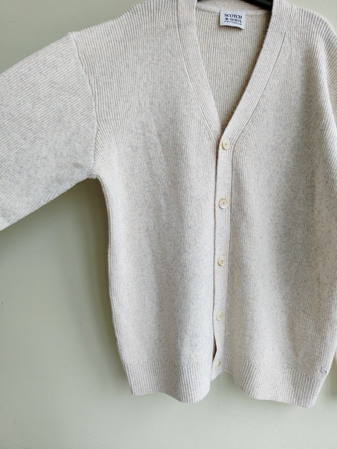 ​Шерстяной вязаный кардиган Scotch & Soda Amsterdam 164554 XL-XXL Кремовый меланж 