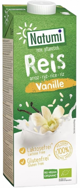 Napój ryżowo-waniliowy Natumi Bio Rice-Vanilla Unsweetened Glutenfree Drink 1 l (4038375025102) - obraz 2