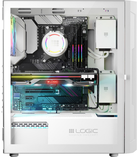 Корпус Logic Concept Aramis Mesh+Glass ARGB fans 4x120 mm White (AT-ARAMIS-20-0000000-0002) - зображення 7