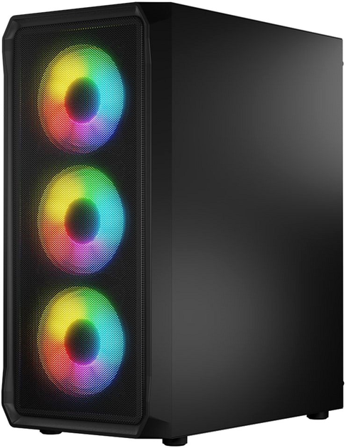 Obudowa komputerowa Logic Concept Portos Mesh+Glass ARGB fans 4x120 mm Black (AT-PORTOS-10-0000000-0002) - obraz 2