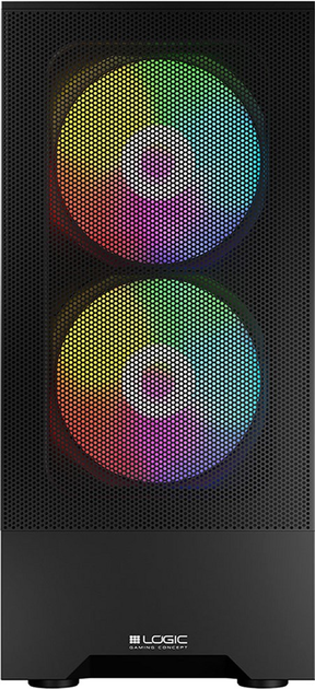 Корпус Logic Concept Arya Mesh+Glass ARGB fans 2x140 mm + 1x120 mm Black (AT-ARYA-10-000000-0002) - зображення 6