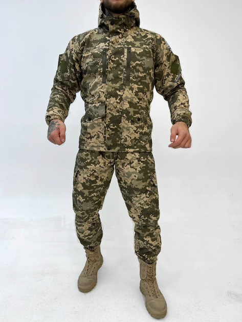 Тактичний зимовий теплий військовий комплект RH-15 ( Куртка + Штани ), Камуфляж: Піксель ЗСУ, Розмір: L - зображення 1