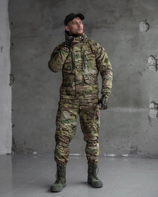 Тактичний зимовий теплий військовий комплект RH-17 ( Куртка + Штани ), Камуфляж: Мультикам, Розмір: XXL - зображення 1