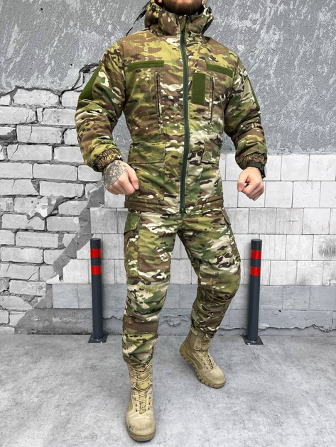 Тактичний зимовий теплий військовий комплект GRD-17 ( Куртка + Штани ), Камуфляж: Мультикам, Розмір: S - зображення 1