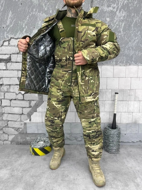 Тактический зимний теплый военный комплект Solomon ( Куртка + Штаны ), Камуфляж: Мультикам, Размер: M - изображение 1
