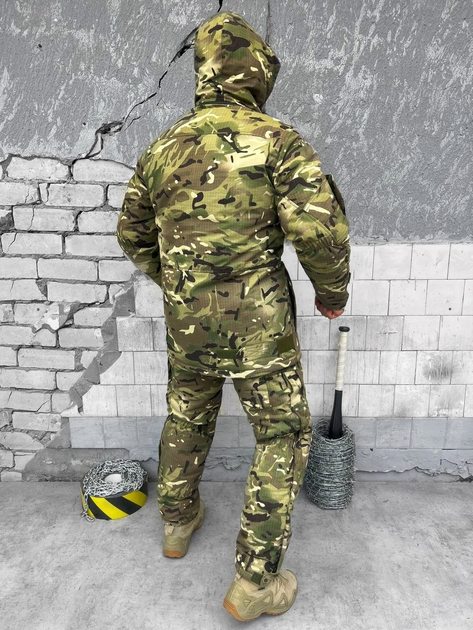 Тактический зимний теплый военный комплект Solomon ( Куртка + Штаны ), Камуфляж: Мультикам, Размер: M - изображение 2