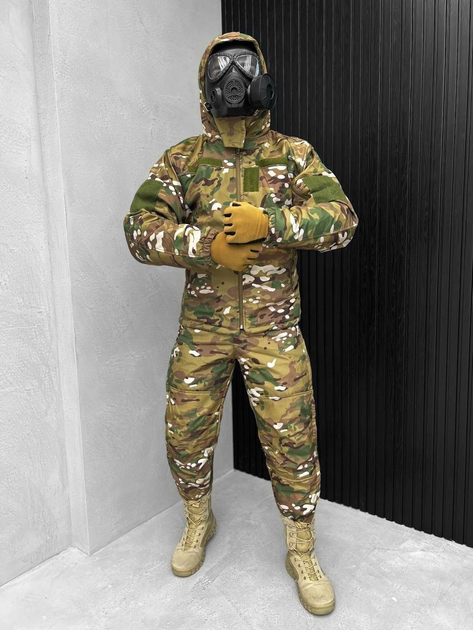 Тактический зимний теплый военный комплект SZ-13 ( Куртка + Штаны ), Камуфляж: Мультикам, Размер: XXXL - изображение 1