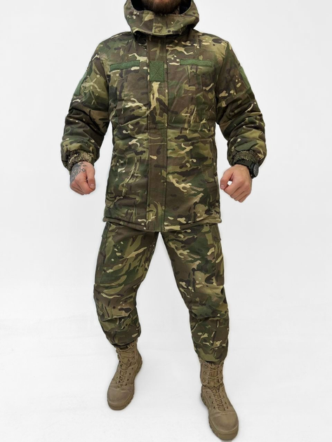 Тактический зимний теплый военный комплект ABT ( Куртка + Штаны ), Камуфляж: Мультикам, Размер: M - изображение 1