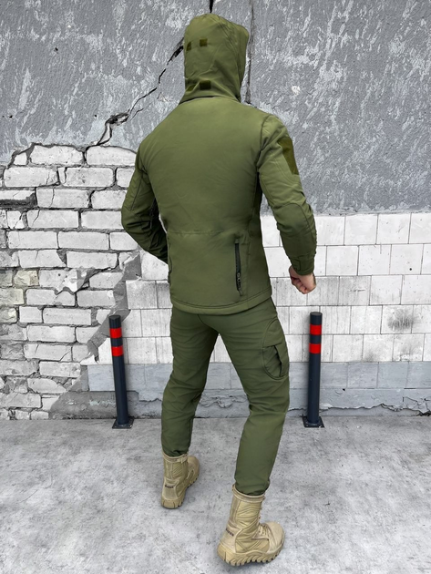 Тактический зимний военный комплект Shark ( Куртка + Штаны ), Камуфляж: Олива, Размер: S - изображение 2