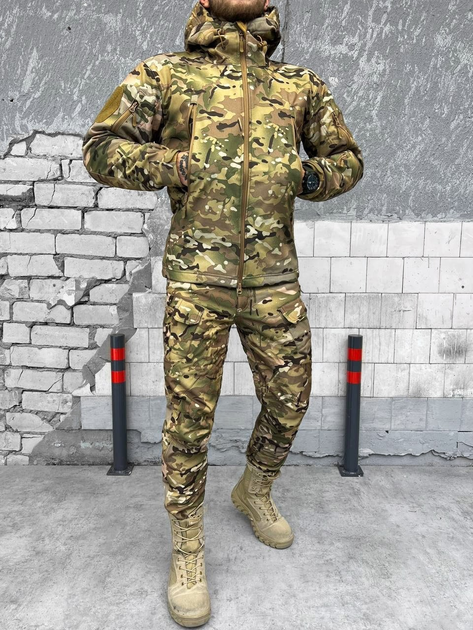 Тактичний зимовий теплий військовий комплект SL/11 ( Куртка + Фліска + Штани ), Камуфляж: Мультикам, Розмір: XL - зображення 2