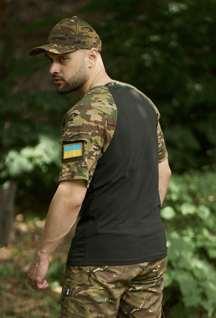 Тактична футболка Sleeve хакі/мультикам 3XL - зображення 2