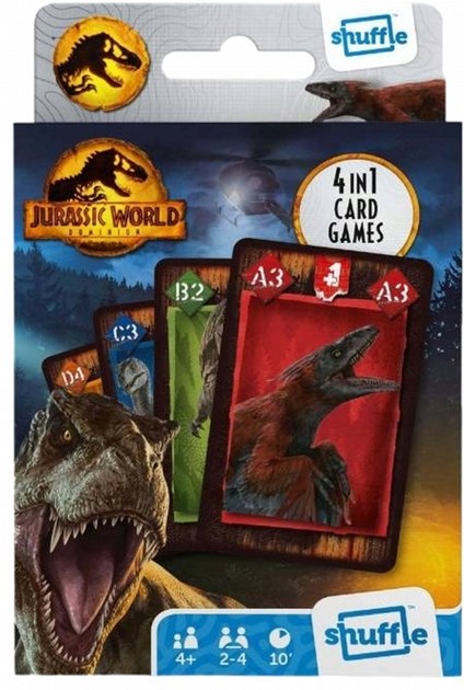 Настільна гра Cartamundi 4в1 Jurassic World (5411068861048) - зображення 2