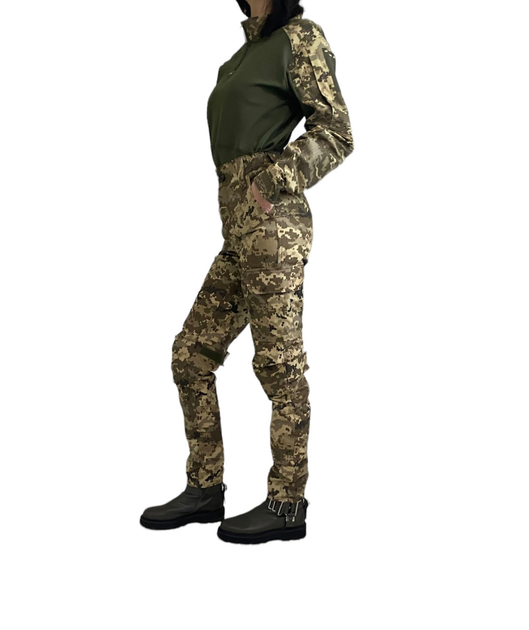 Жіночі тактичні військові штани 38 укрпіксель - зображення 2