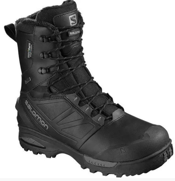 Зимние теплые берцы Salomon Toundra Forces CSWP 44 Черный - изображение 1