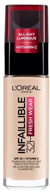 Тональна основа L'Oreal Paris Infallible 32H Fresh Wear 15 Porcelain стійка 30 мл (3600523614400) - зображення 1