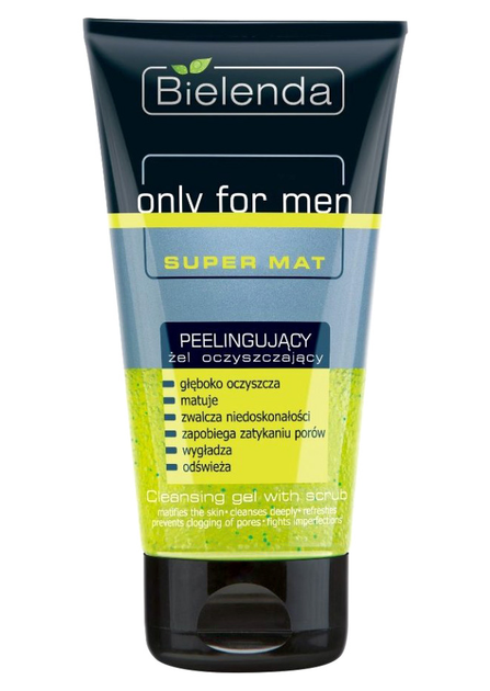 Гель для вмивання обличчя Bielenda Only For Men Super Mat 150 мл (5902169007263) - зображення 1