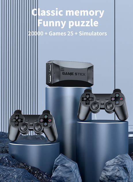 Ігрова приставка Game Stick Lite M16 64Gb 4K Ultra HD 2 джойстика 20000+ ігор 25+ емуляторів - зображення 5