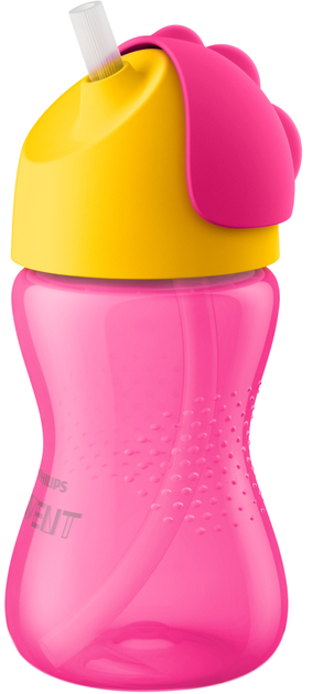 Чашка з трубочкою Philips AVENT 300 мл 12 міс + Рожева (SCF798/02) - зображення 1