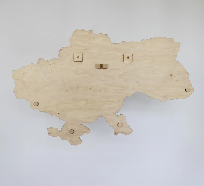 Карта Украины настенная средняя 3D объемная в коробке ручная работа 92.5*64.6 см Гранд Презент 12 - изображение 6