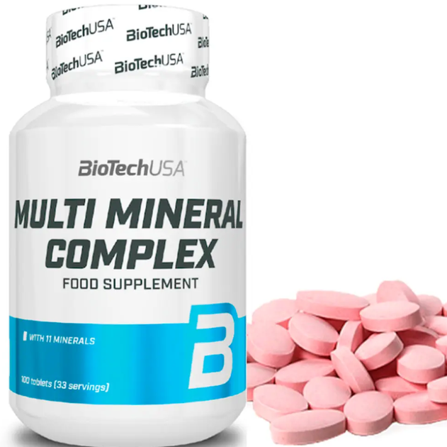 Минеральный комплекс BioTech Multimineral Complex 100 таб - изображение 2