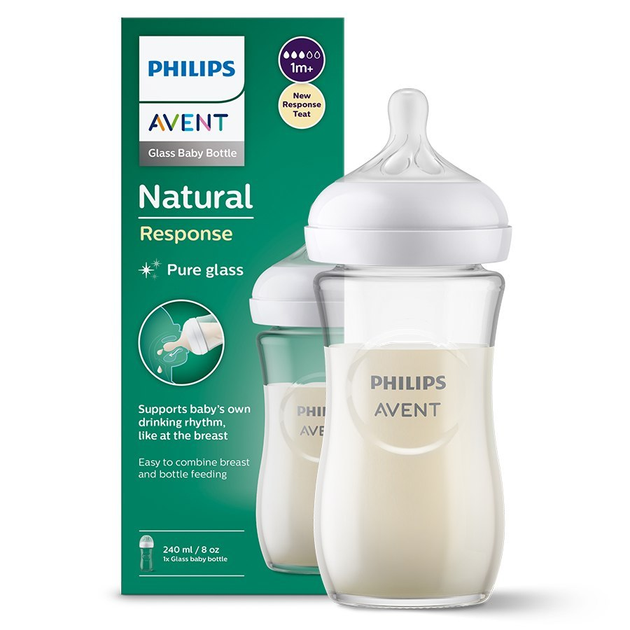 Butelka do karmienia Avent Baby Bottle PP Natural Crystal 240 ml (8710103876212) - obraz 1