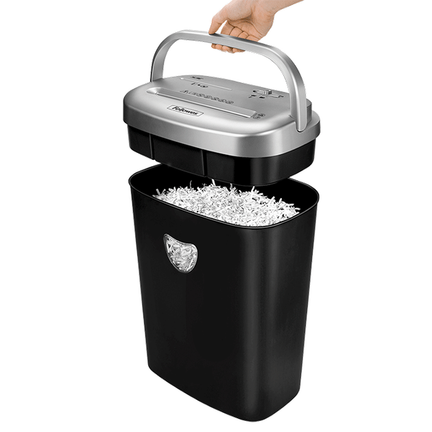 Уничтожитель Fellowes 53C, 10 листов, фрагменты 4х35 мм, корзина 23 литра - изображение 2
