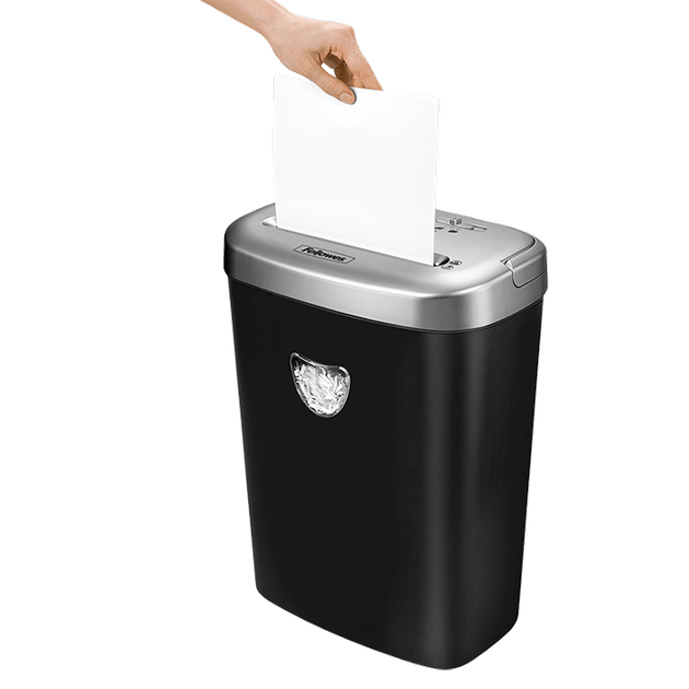Уничтожитель Fellowes 53C, 10 листов, фрагменты 4х35 мм, корзина 23 литра - изображение 3