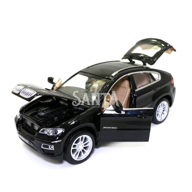 Игрушечная машинка металлическая BMW X6 Автопром БМВ Х6 джип черный звук свет 15*6*5 см (68311) - Фото 5 Игрушечная машинка металлическая BMW X6 Автопром БМВ Х6 джип черный звук свет 15*6*5 см (68311) - изображение 5