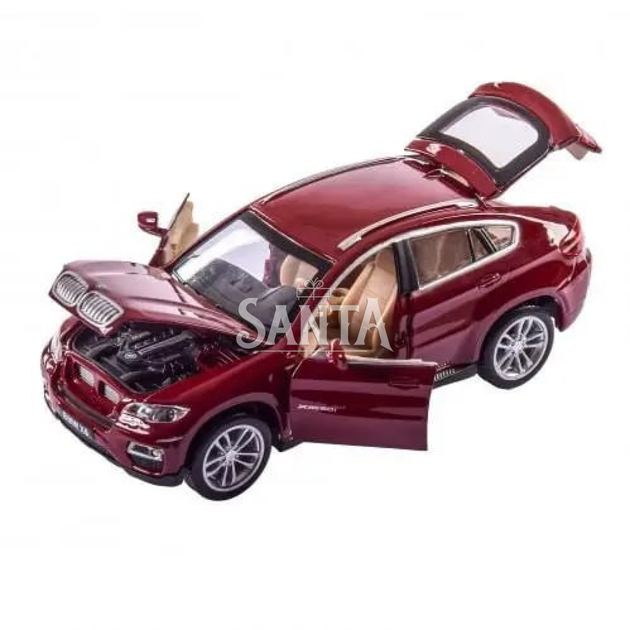 Іграшкова машинка металева BMW X6 Автопром БМВ Х6 джип