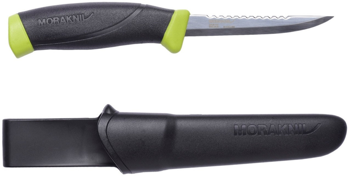 Нож рыболовный Morakniv Fishing Comfort Scaler 098 нержавеющая сталь MoraKniv 21,4 см (sad0001364) Черно-салатовый - изображение 1