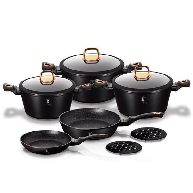 Набор посуды Black Rose Collection Berlinger Haus (kuh0008858) Черный ...