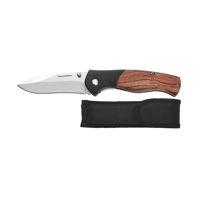 Нож складной Pocketknife TRAMONTINA 19,6 см (sad0001407) Черно-коричневый - изображение 1