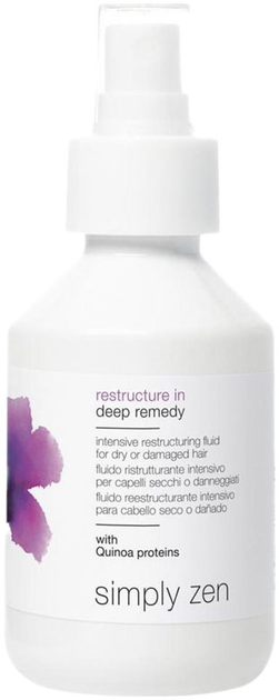 Флюїд для сухого та пошкодженого волосся Simply Zen Restructure In Deep Remedy 150 мл (8032274063643) - зображення 1