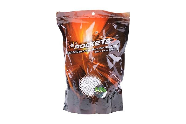 Страйкбольні кульки Rockets Professional 0.23 g 2200шт 0.5 kg - зображення 1