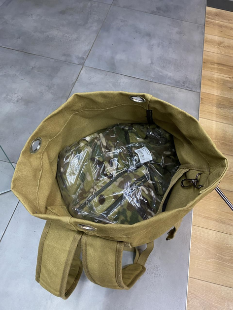 Баул тактичний,YAKEDA, колір койот, 45 x 26 x 20 см., армійський речмішок, тактична сумка для військових - зображення 2
