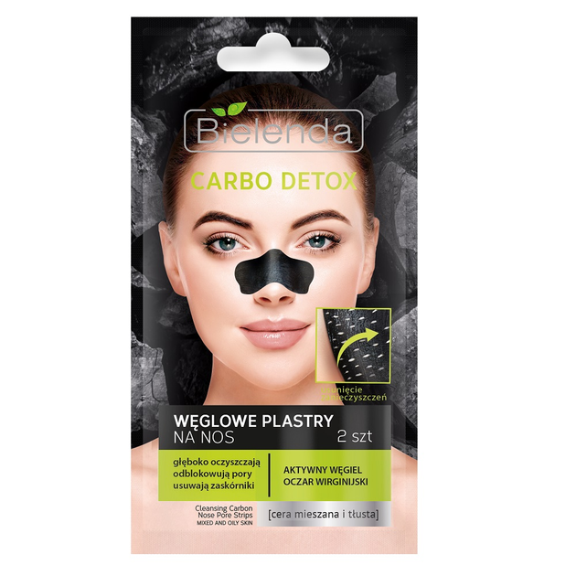 Пластирі для носа Bielenda Carbo Detox 2 шт (5902169028756) - зображення 1