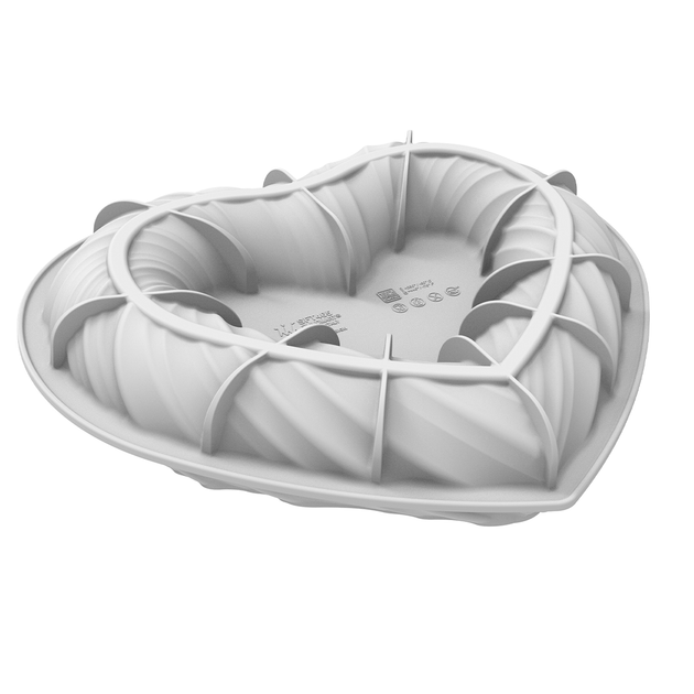 Силіконова форма 250x220 h 52 мм HEARTBEAT - Фото 2 Силіконова форма 250x220 h 52 мм HEARTBEAT - изображение 2