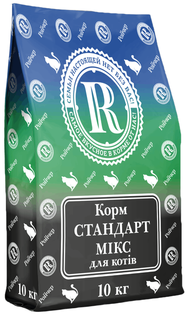 Сухий корм для котів Ройчер Стандарт мікс 10 кг - Фото 1 Сухий корм для котів Ройчер Стандарт мікс 10 кг - зображення 1