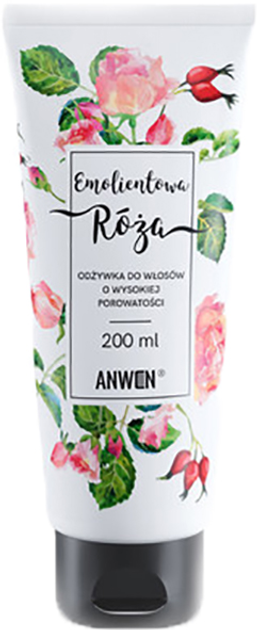 Odżywka Anwen Emolientowa Róża do włosów o wysokiej porowatości 200 ml (5907222404072) - obraz 1