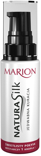Odżywka Marion Hydro Silk jedwabna kuracja do włosów świetlisty połysk 50 ml (5902853007562) - obraz 1