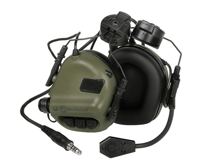 M32H Активні навушники з мікрофоном на шолом FAST - FG [EARMOR] - зображення 1