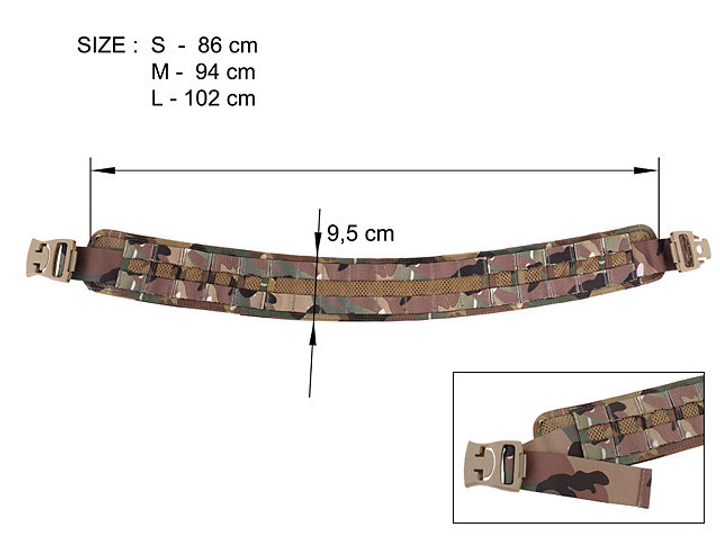 Тактический ремень для ношения снаряжения (Размер L) - Multicam [Emerson] - изображение 2