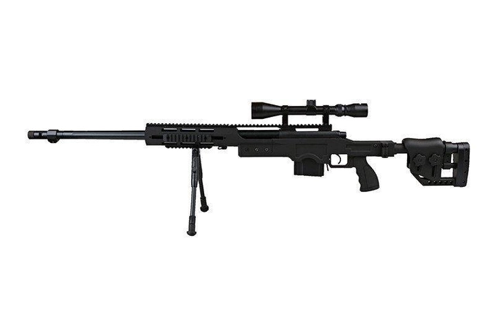 Страйкбольная снайперська гвинтівка MB4411D UPV - з оптикою і сошками [WELL] - зображення 1