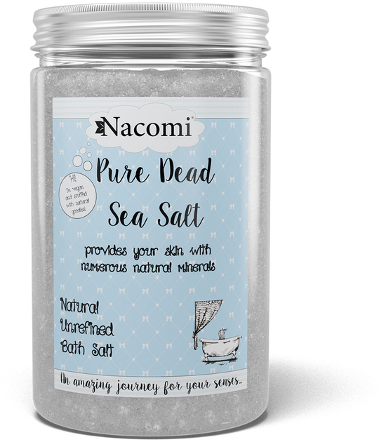 Сіль для ванн Nacomi Pure Dead Sea Salt з мінералами Мертвого моря 1400 г (5901878684222) - зображення 1