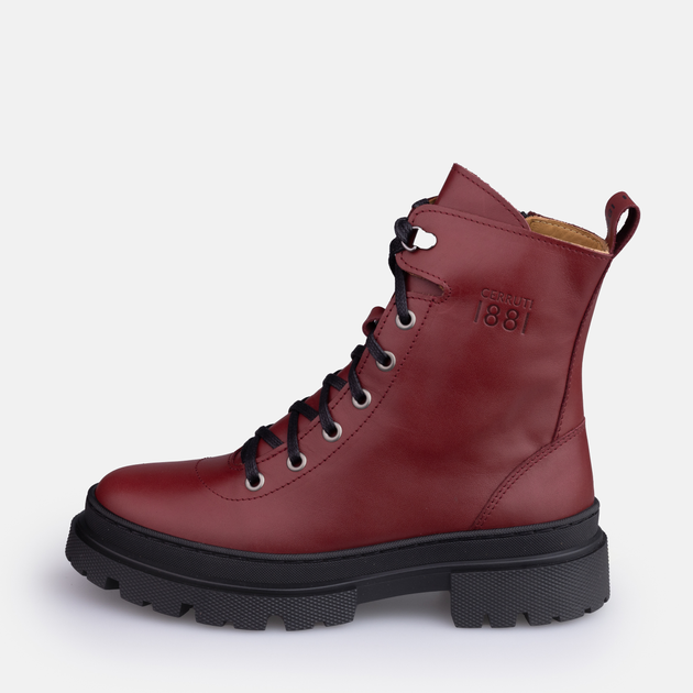 Trapery damskie skórzane Cerruti 1881 CSSD00931M 36 Burgundowe (8058969969861) - obraz 3